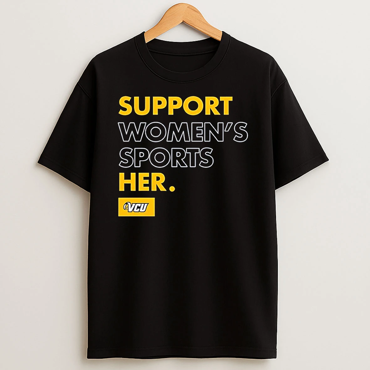 Support Womens Sports Her Vcu Undefeated Football T Shirt