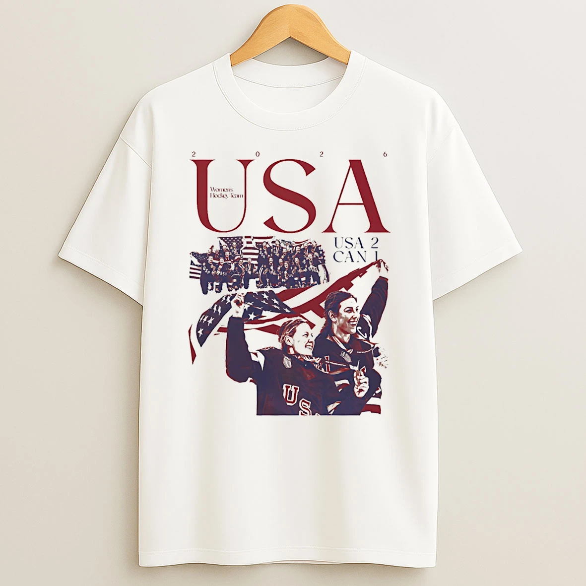 Team Usa Womens Hockey Victory Usa 2 Can 1 T Shirt