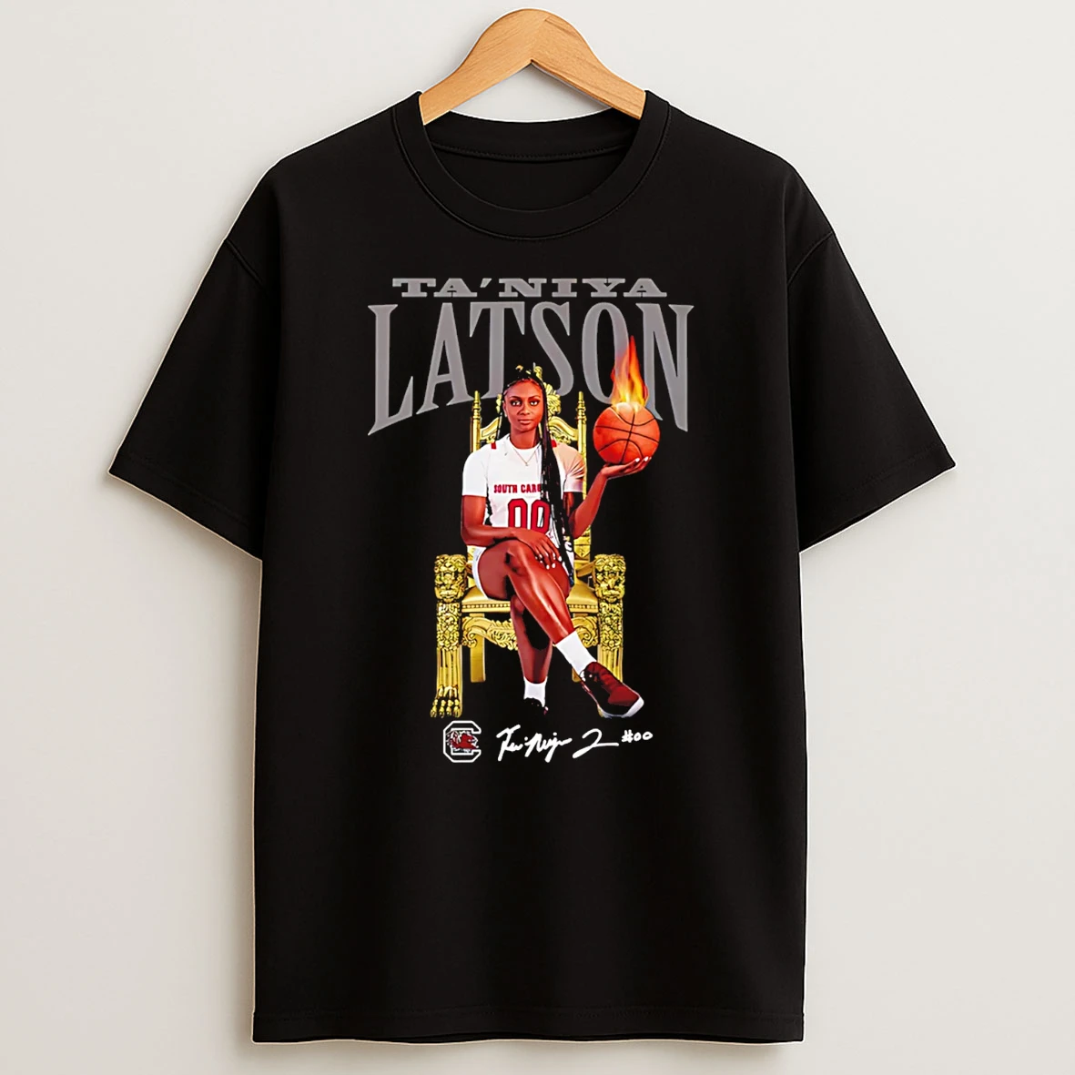 Taniya Latson South Carolina Gamecocks Thone Queen T Shirt