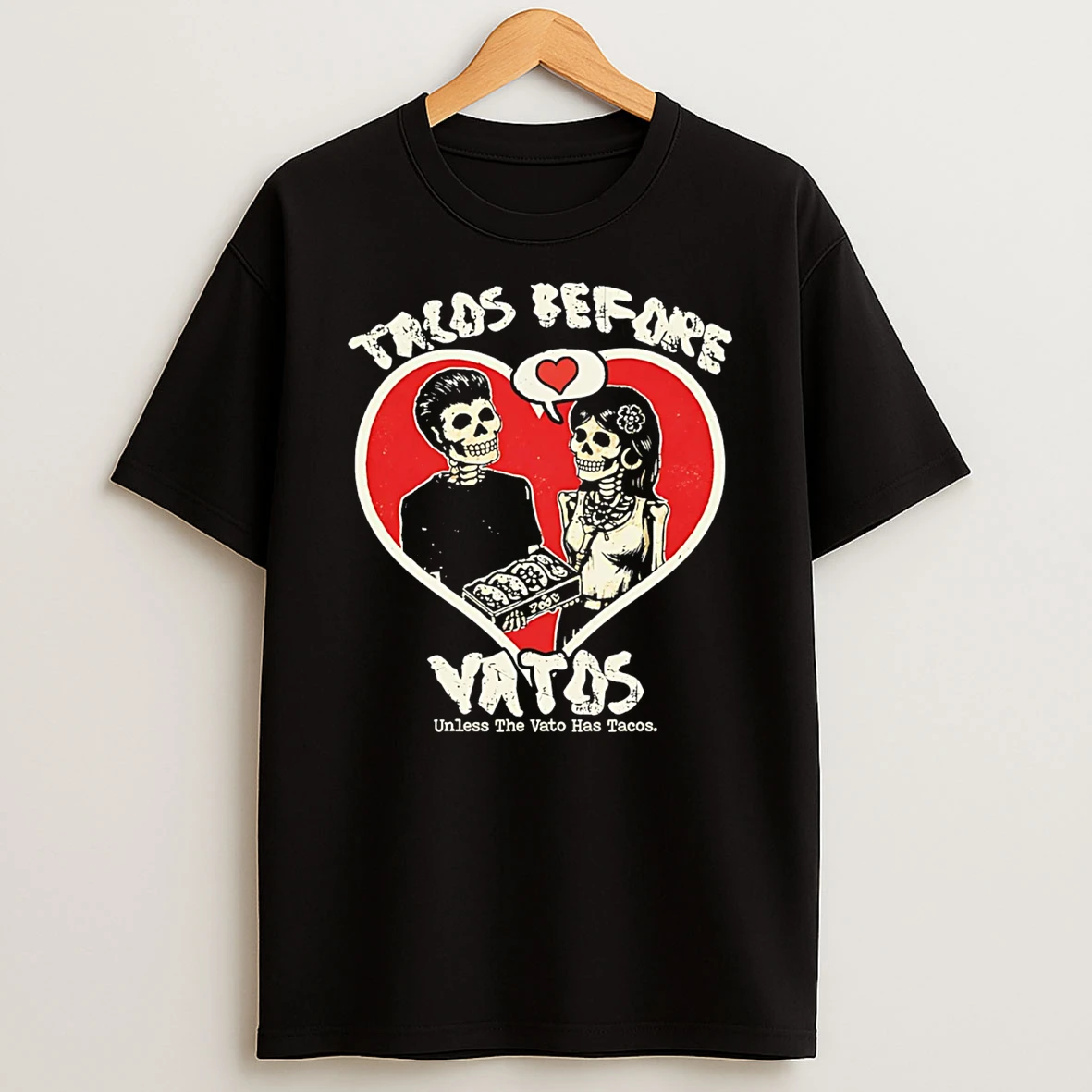 Tacos Before Vatos Rock En Espanol T Shirt
