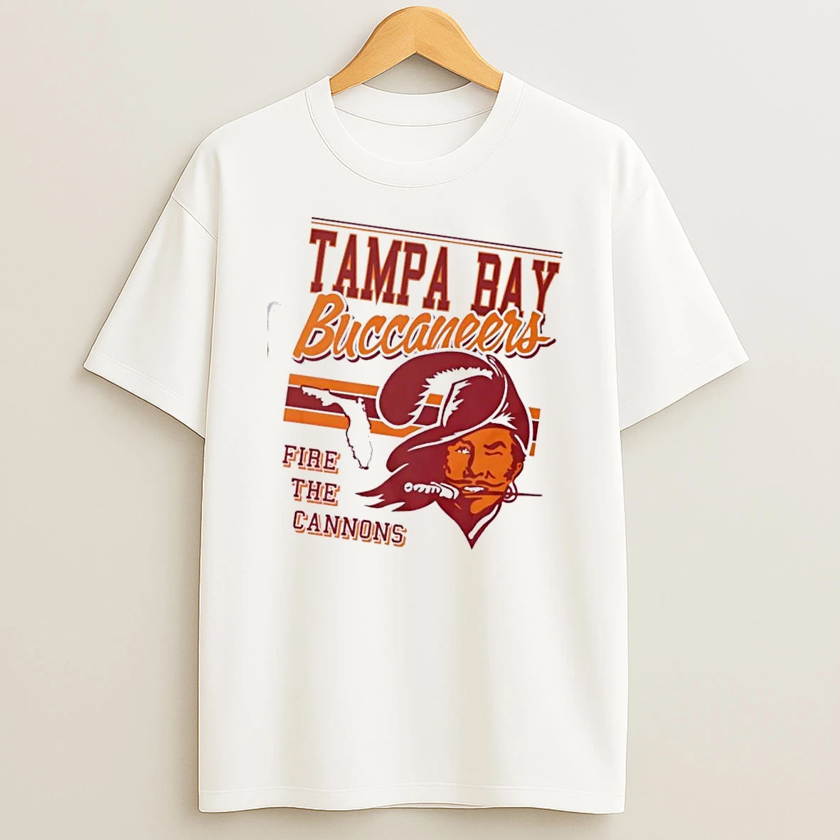 Tampa Bay Buccaneers Fire The Cannons Spirit Script T Shirt