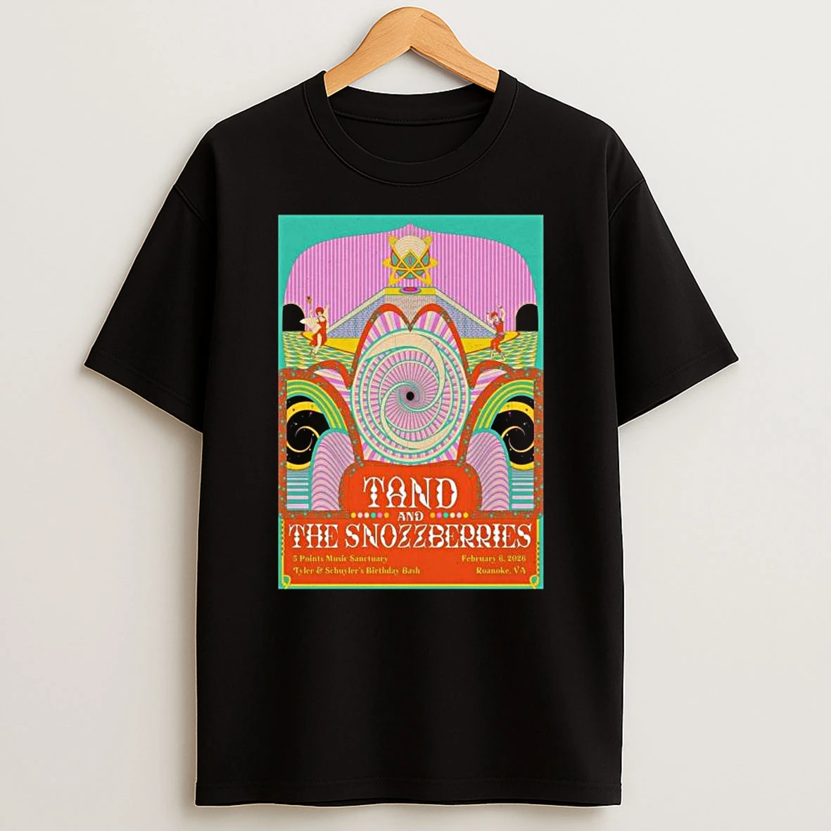 Tand And The Snozzberries Feb 6 2026 Roanoke Va T Shirt