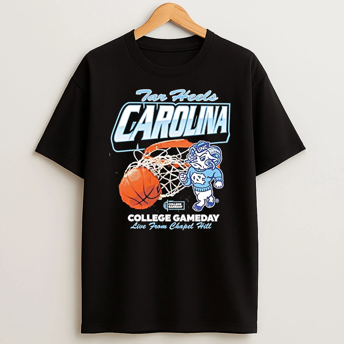 Tar Heels Carolina Unc College Gameday Live From Chapel Hill T Shirt