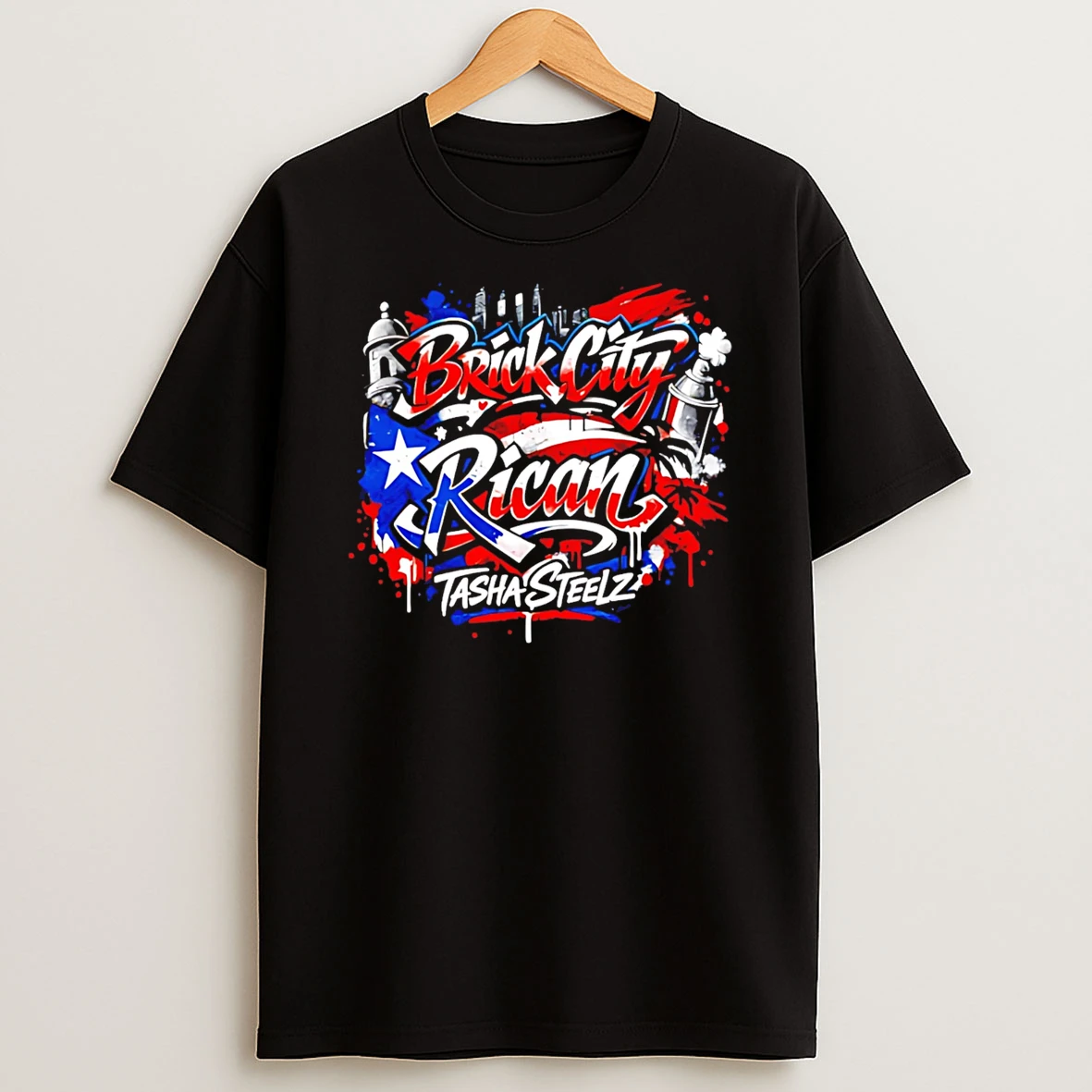 Tasha Steelz Brick City Rican T Shirt