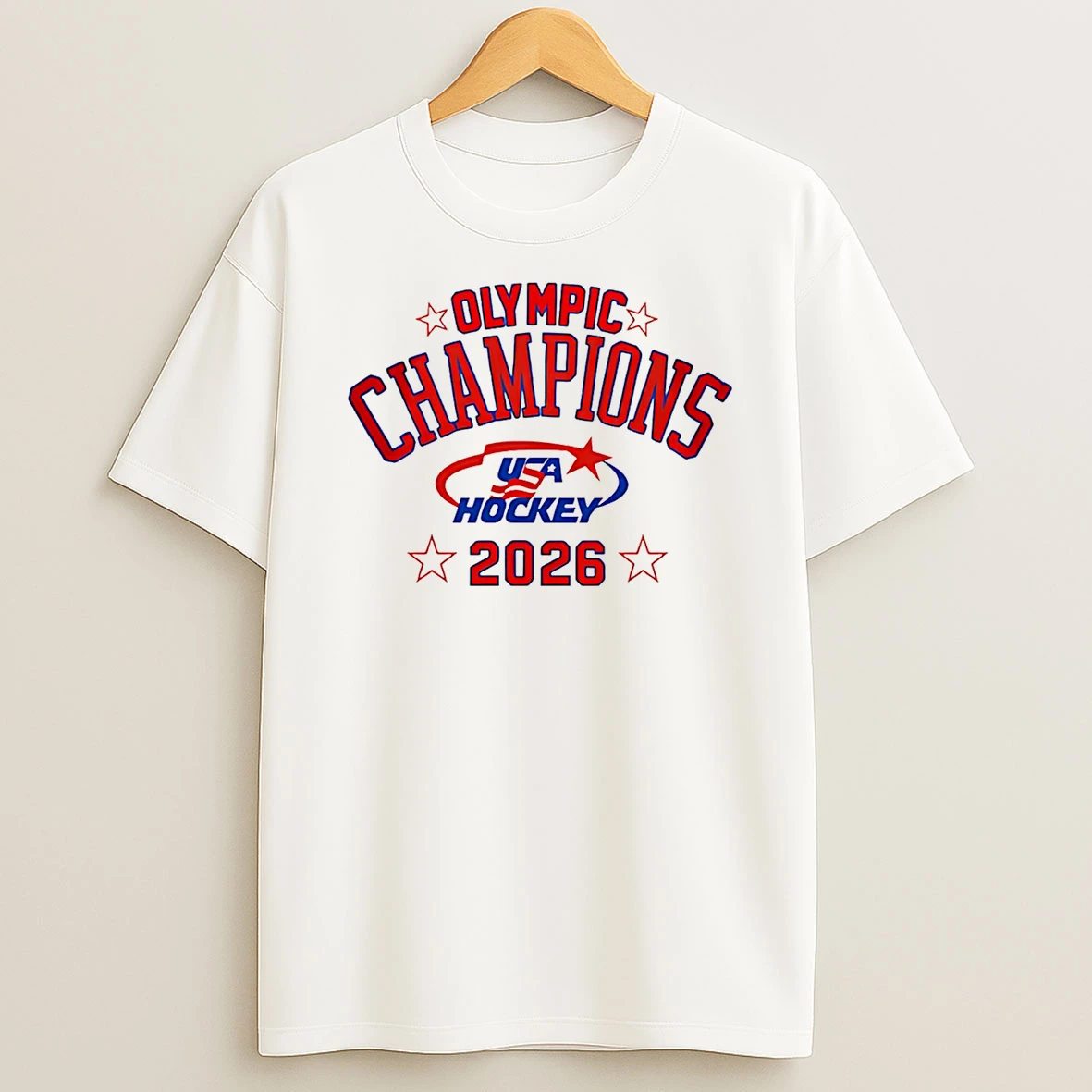 Team Usa Hockey Olympic Champions 2026 Logo T Shirt