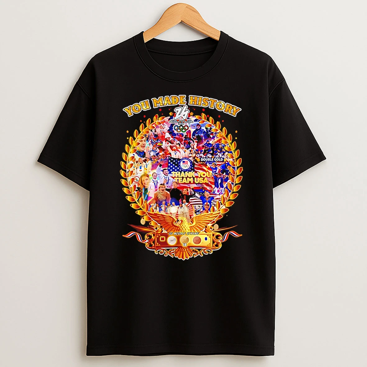 Team Usa You Made History 2026 Winter Games Commemorative Tribute T Shirt