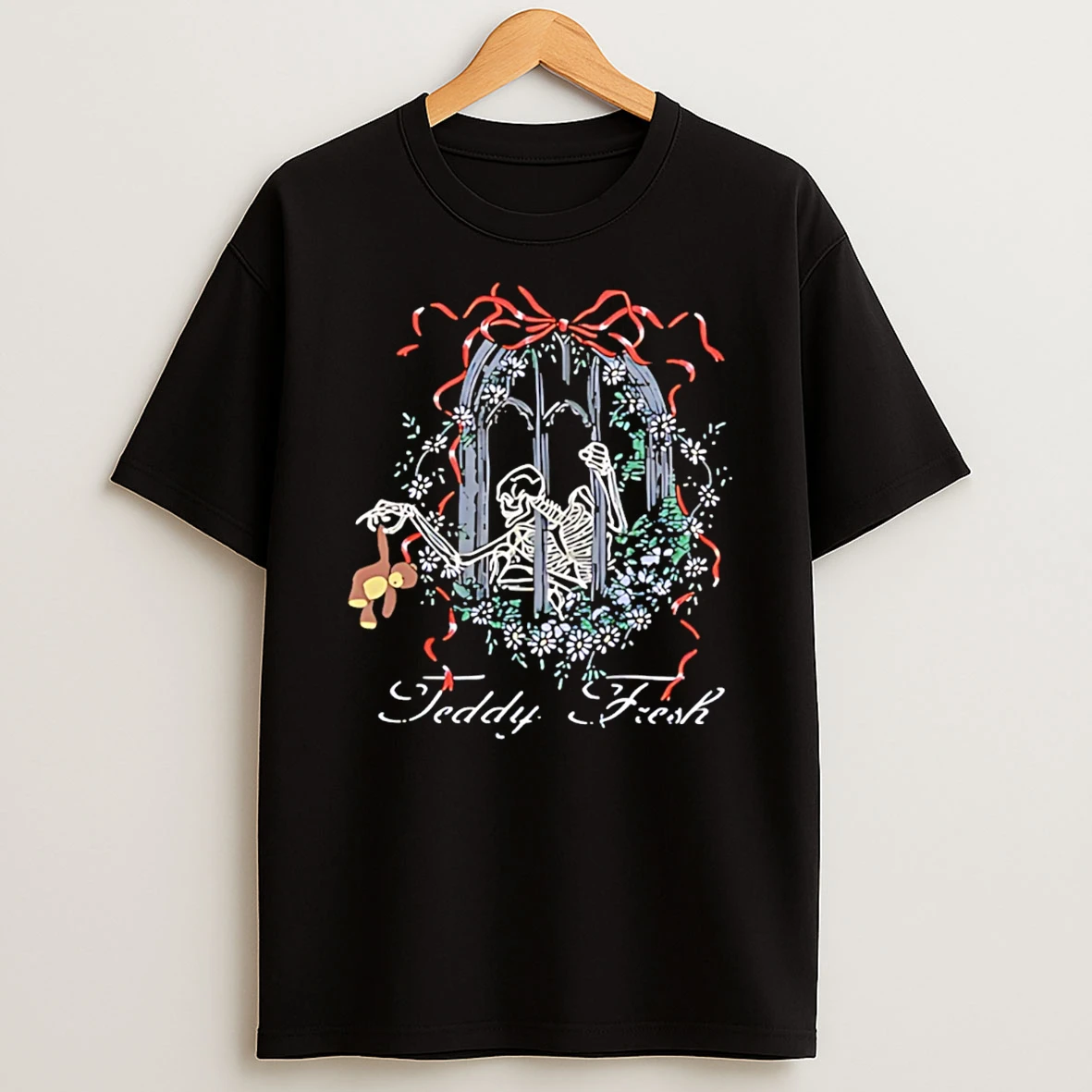 Teddy Fresh Skeleton Gothic Window Graphic T Shirt