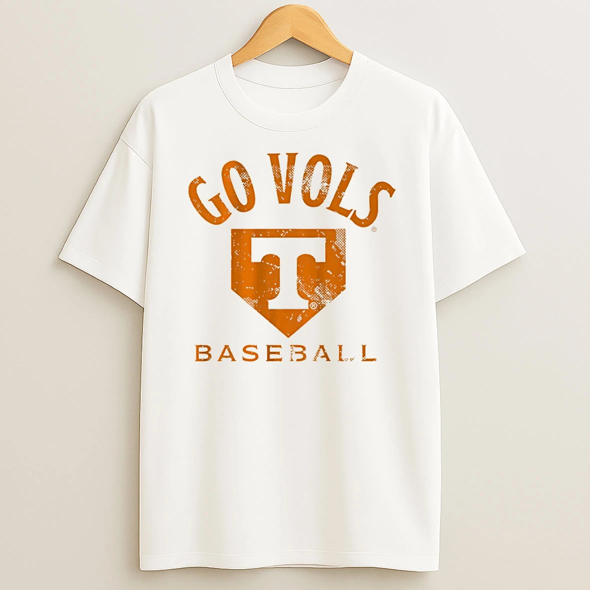 Tennessee Volunteers Baseball Home Plate Go Vols Logo T Shirt