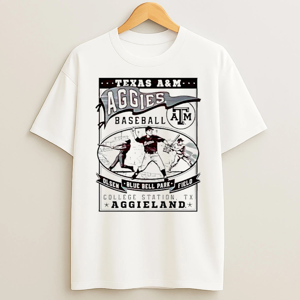 Texas Am Aggies Baseball College Station Tx Graphic T Shirt