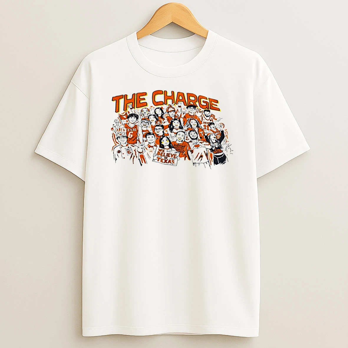 Texas Longhorns The Charge We Believe In Texas T Shirt