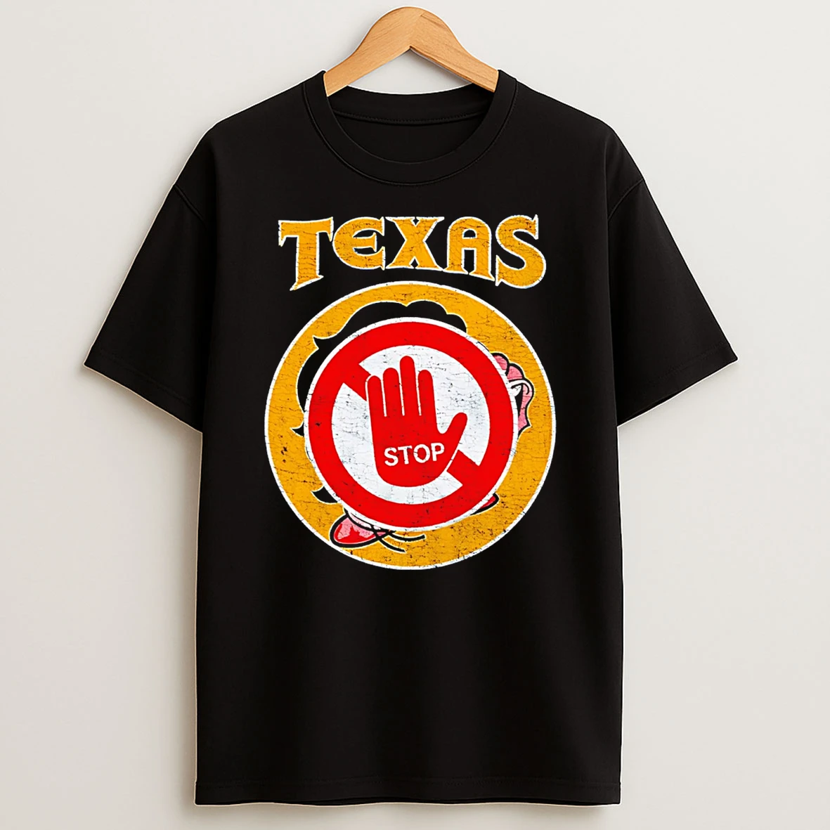 Texas Stop Texas Humor Road Sign Parody T Shirt