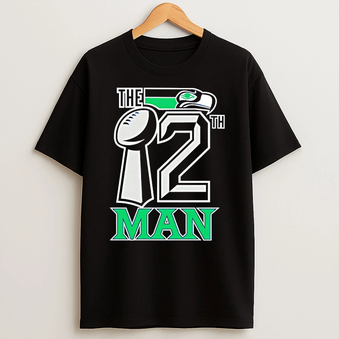 The 12th Man Seattle Retro Bird T Shirt