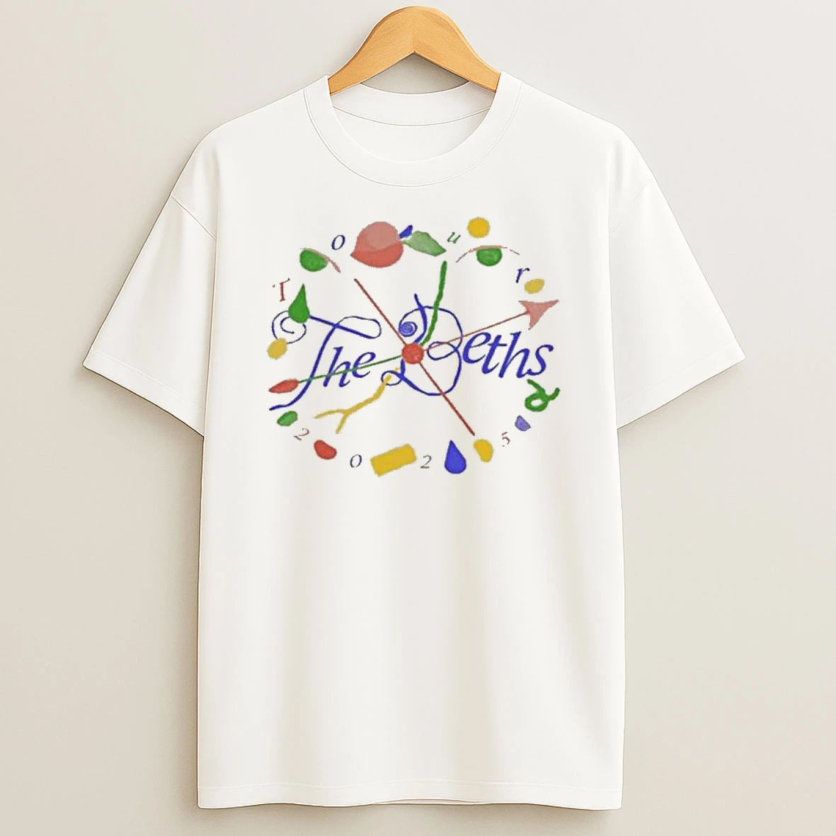 The Beths White Tour November December 2025 T Shirt