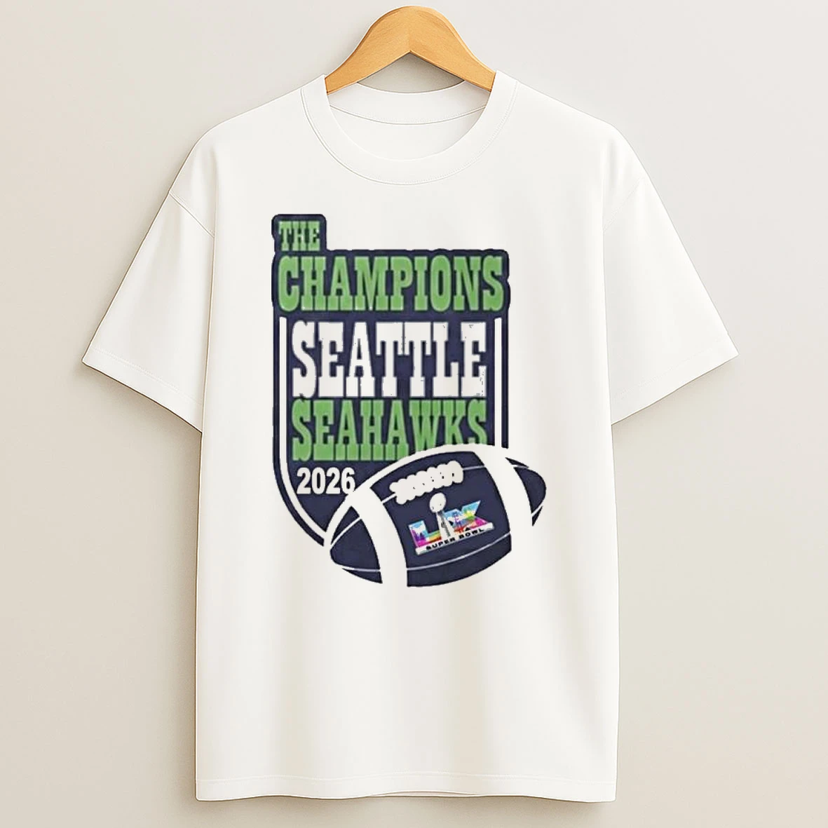 The Champions Seattle Seahawks 2026 Super Bowl Lx T Shirt