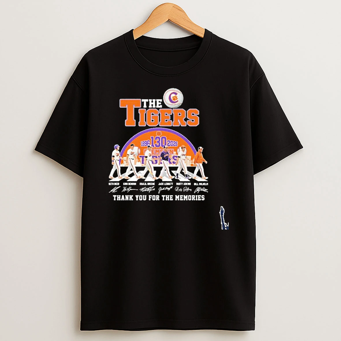 The Clemson Tigers Baseball Abbey Road 130th Anniversary 1896 2026 T Shirt