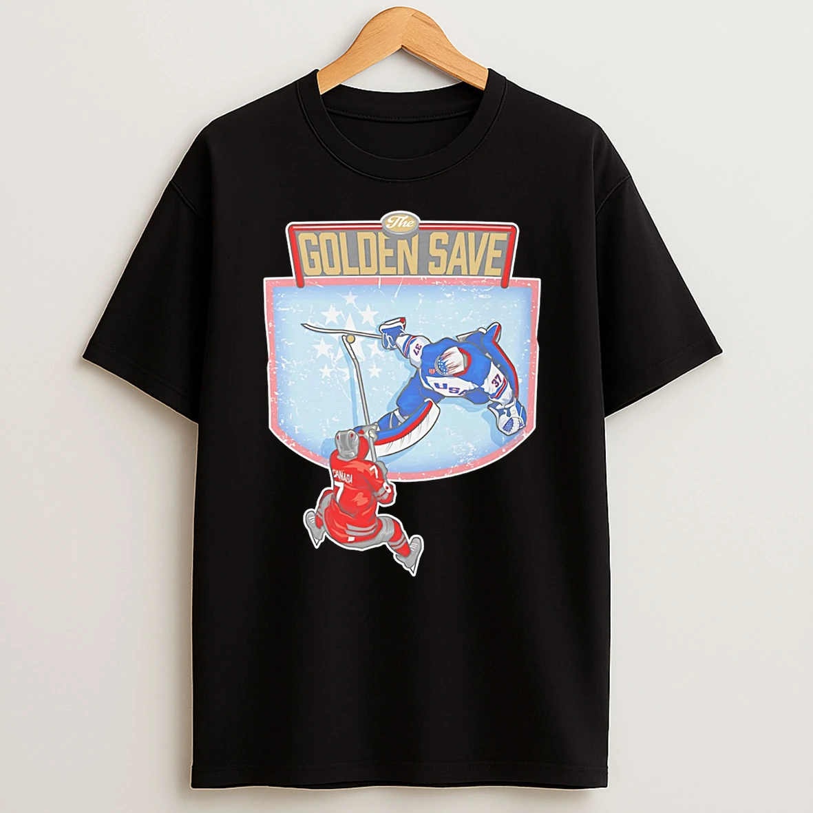 The Golden Save Usa Hockey Champions Beat Canada T Shirt