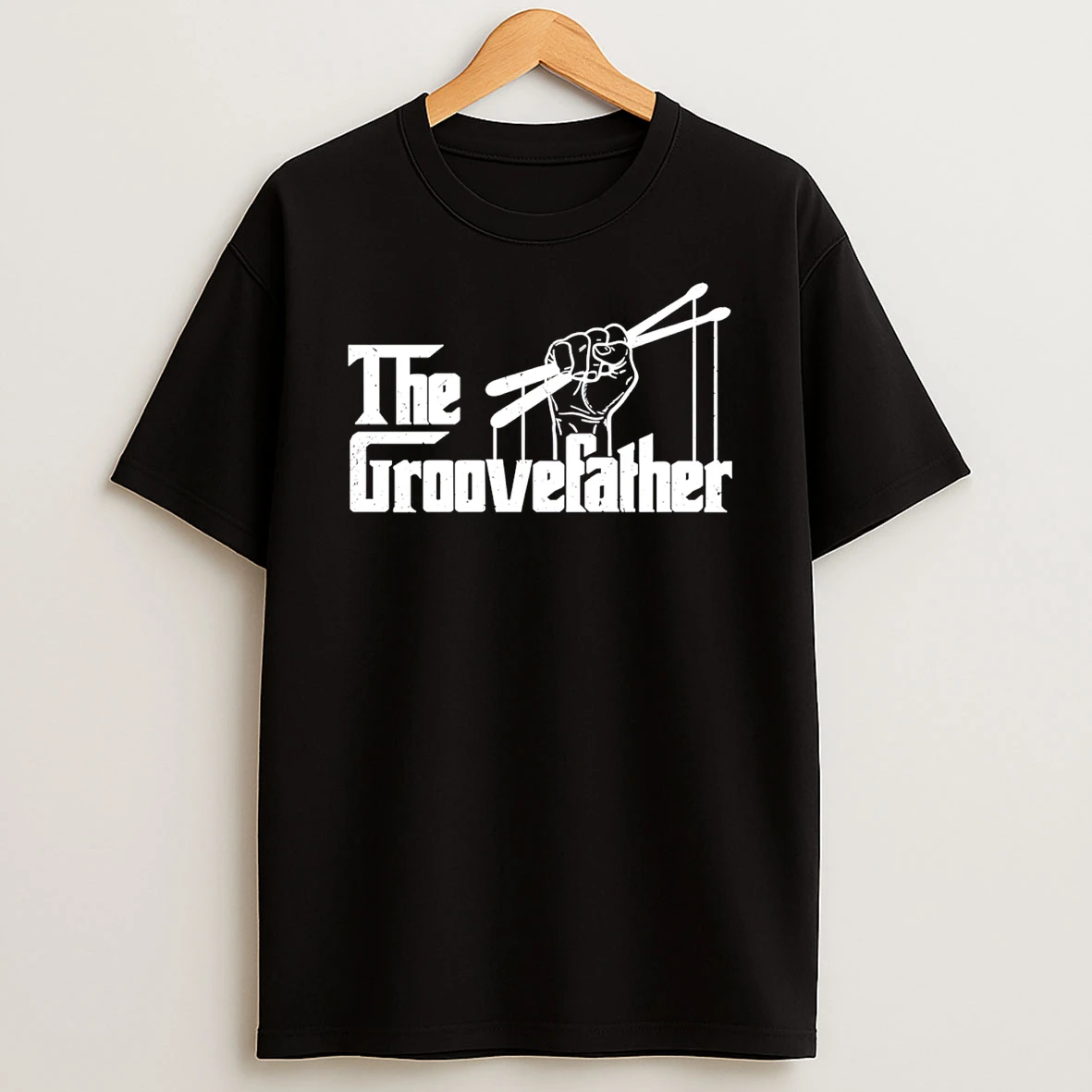 The Groovefather Drummer Dad T Shirt