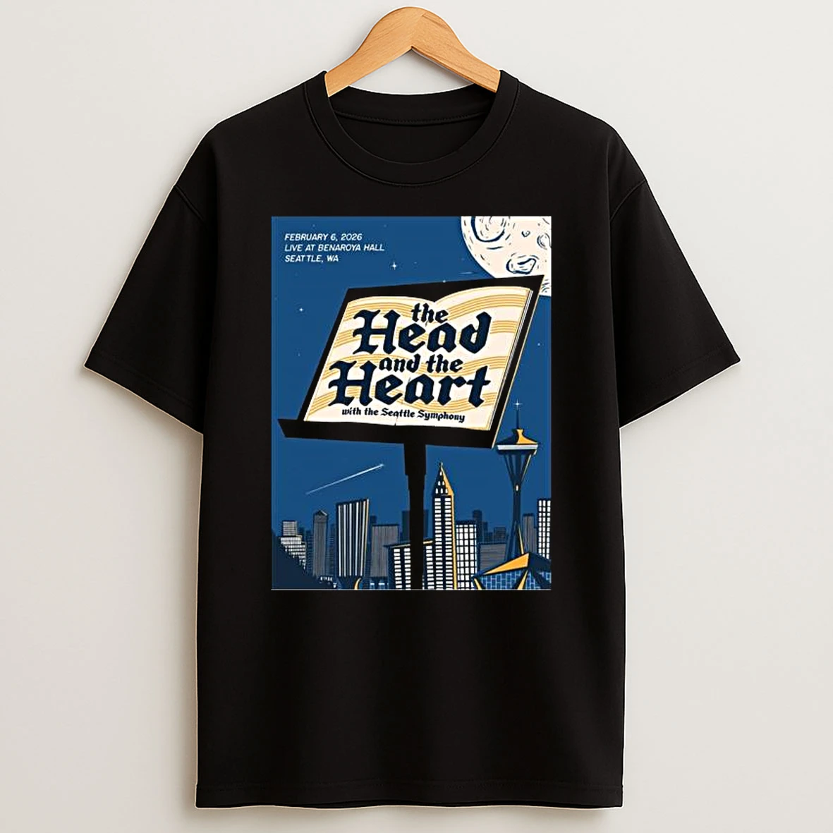 The Head And The Heart Seattle Wa February 6 2026 Concert T Shirt