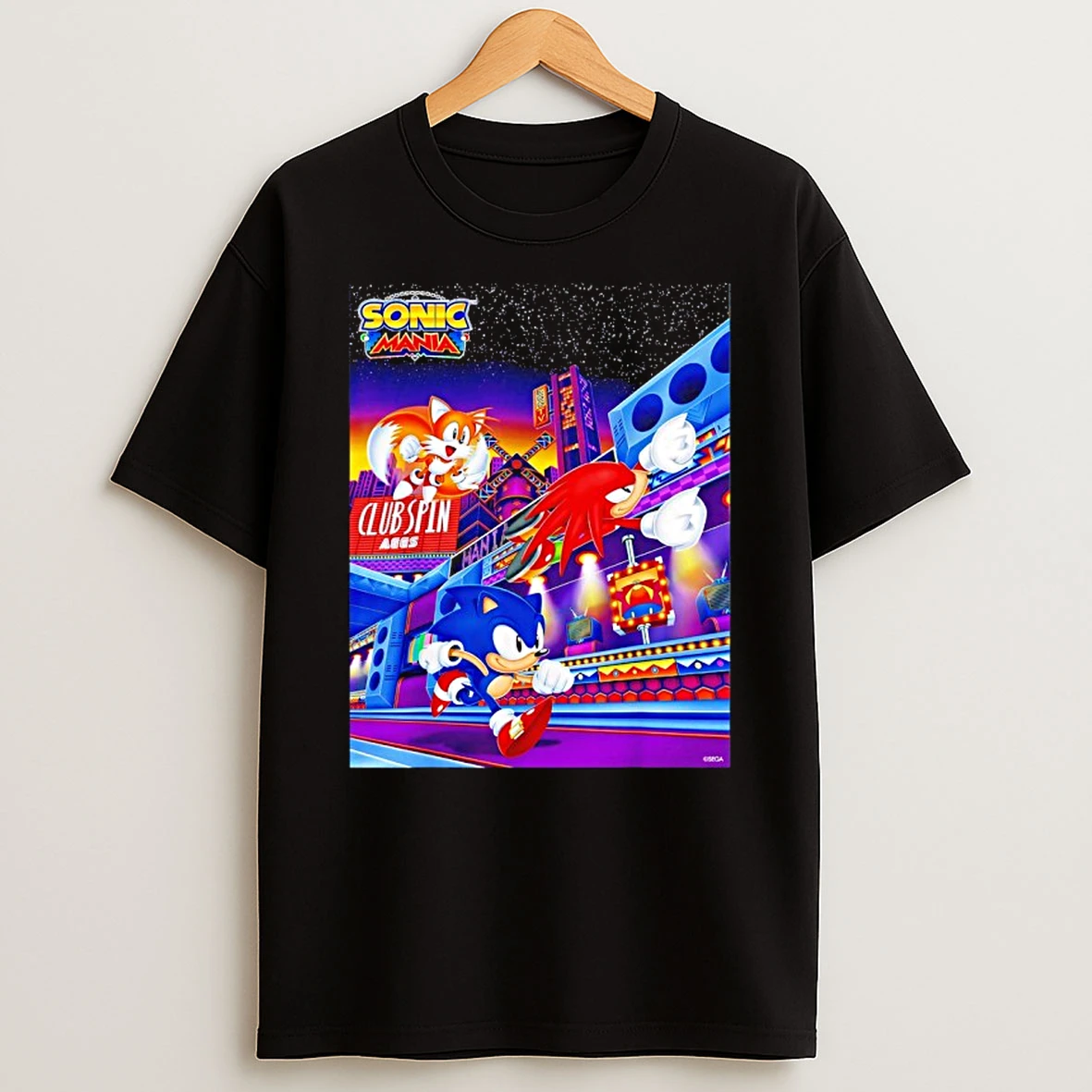 The Hedgehog Mania Club Spin T Shirt