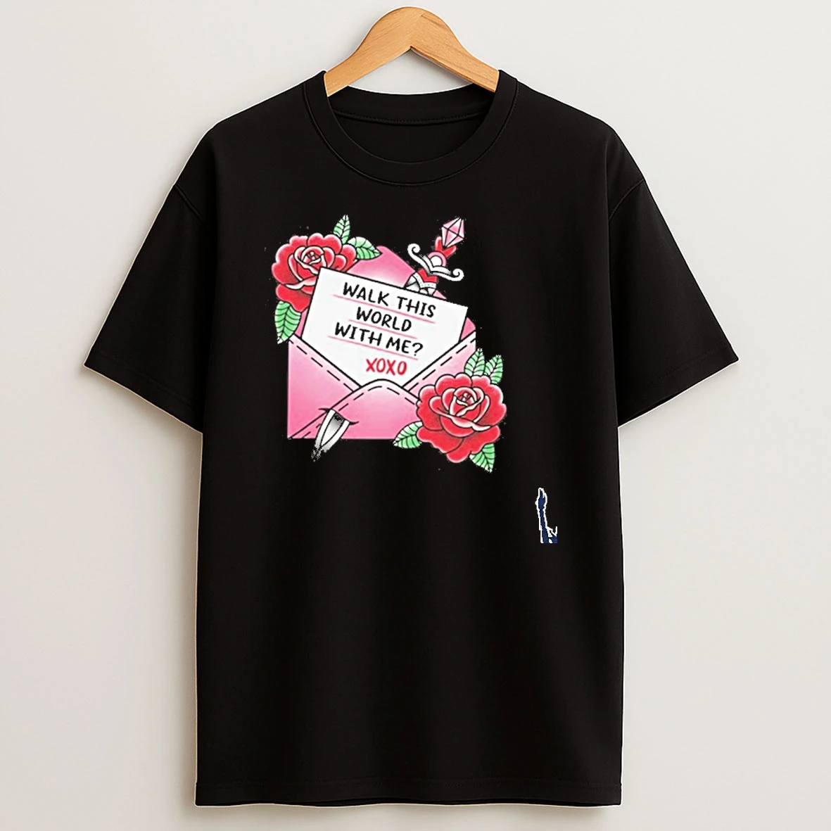 The Home Team Love Letter Walk The World Wite Me T Shirt