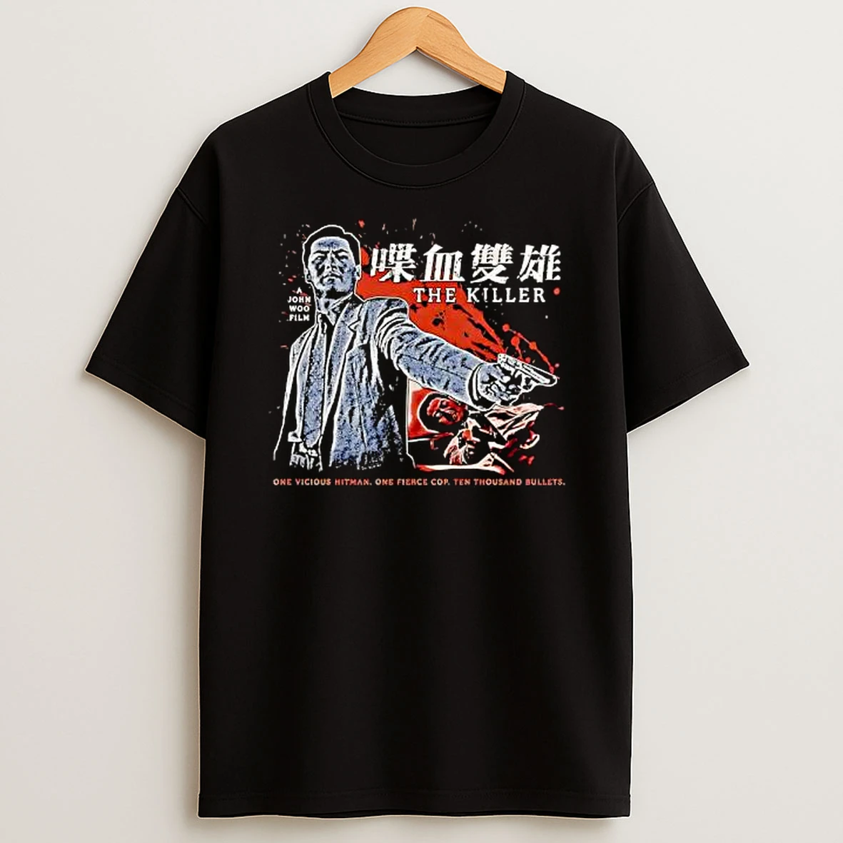 The Killer John Woo Film Vicious Hitman Chow Yun Fat T Shirt