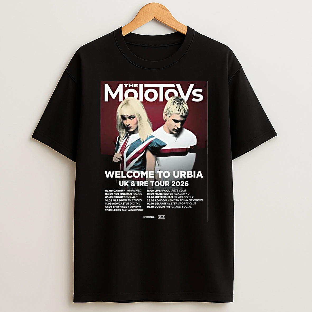 The Molotovs Welcome To Urbia 2026 Uk Ire Tour T Shirt