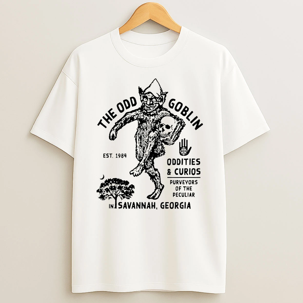 The Odd Goblin Oddities And Curios Purveyors Of The Peculiar In Savannah Georgia Est 1984 T Shirt