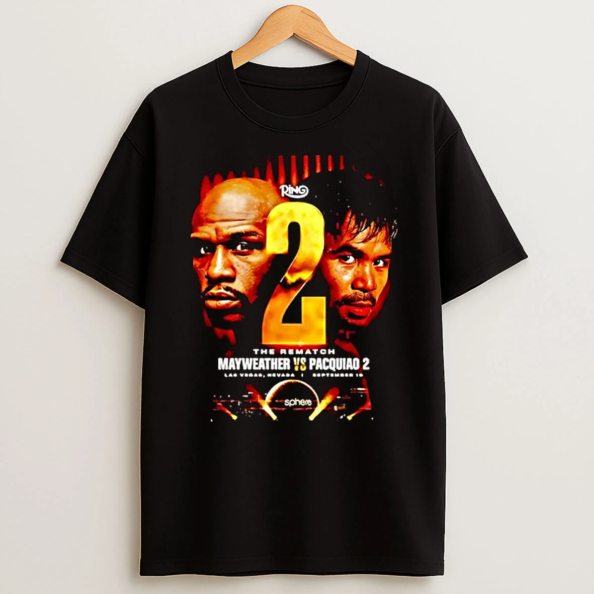 The Rematch Mayweather Vs Pacquiao 2 Las Vegas Sphere T Shirt