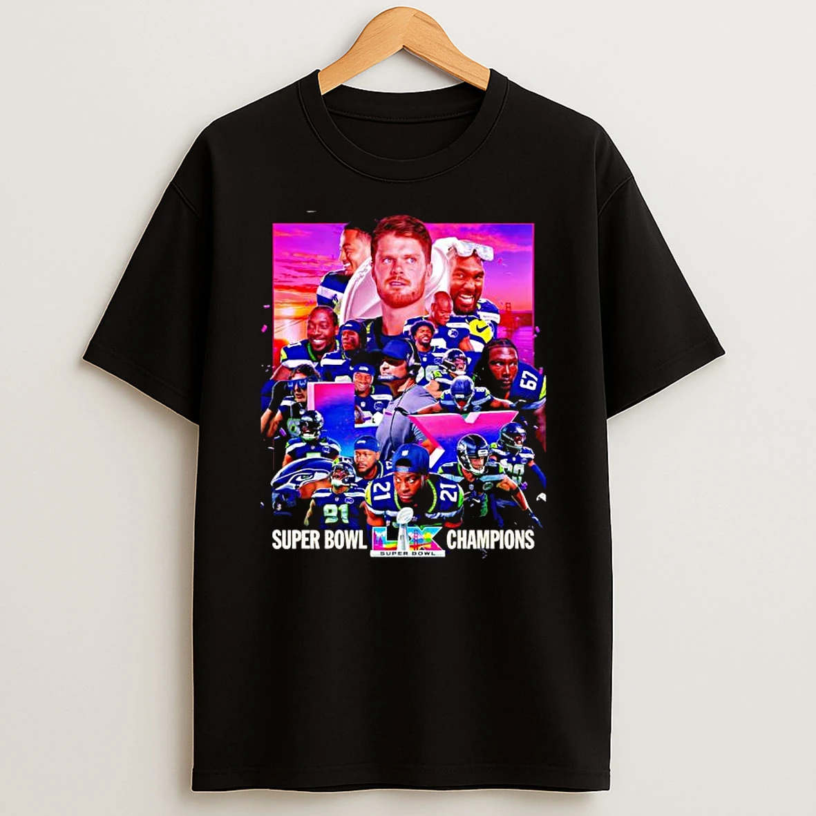 The Seahawks All Team For Super Bowl Lx Champions Graphic T Shirt
