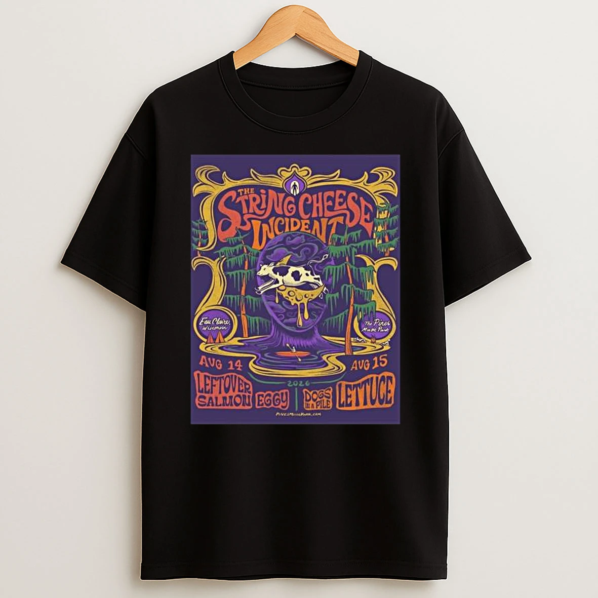 The String Cheese Incident Eau Claire Wi August 14 15 2026 Tour T Shirt
