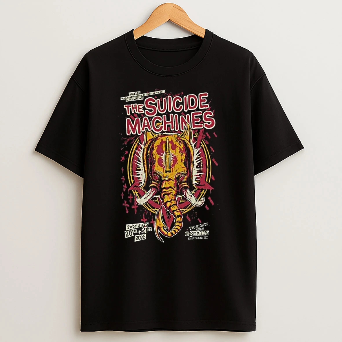 The Suicide Machines Feb 20 21 2026 Hamtramck Mi T Shirt