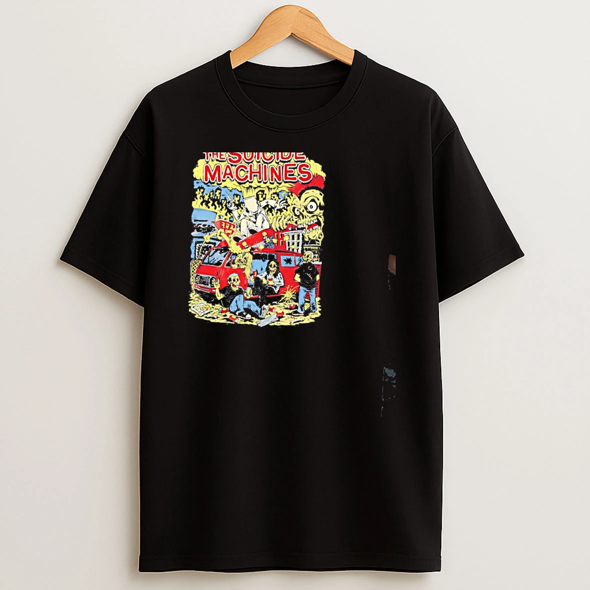 The Suicide Machines Skate Bleach Dyed T Shirt