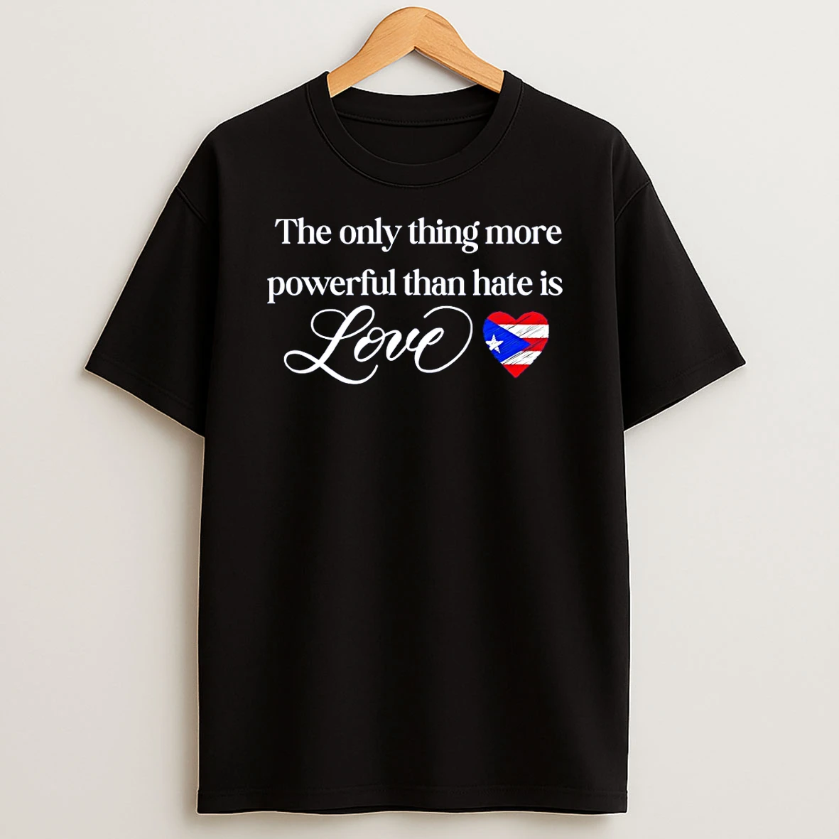 The Only Thing More Powerful Than Hate Is Love Benito Super Bowl 2026 T Shirt