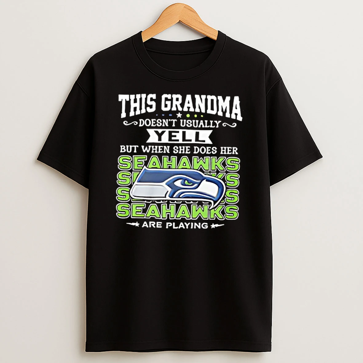 This Grandma Doesnt Usually Yell Seattle Seahawks Football Game Day T Shirt