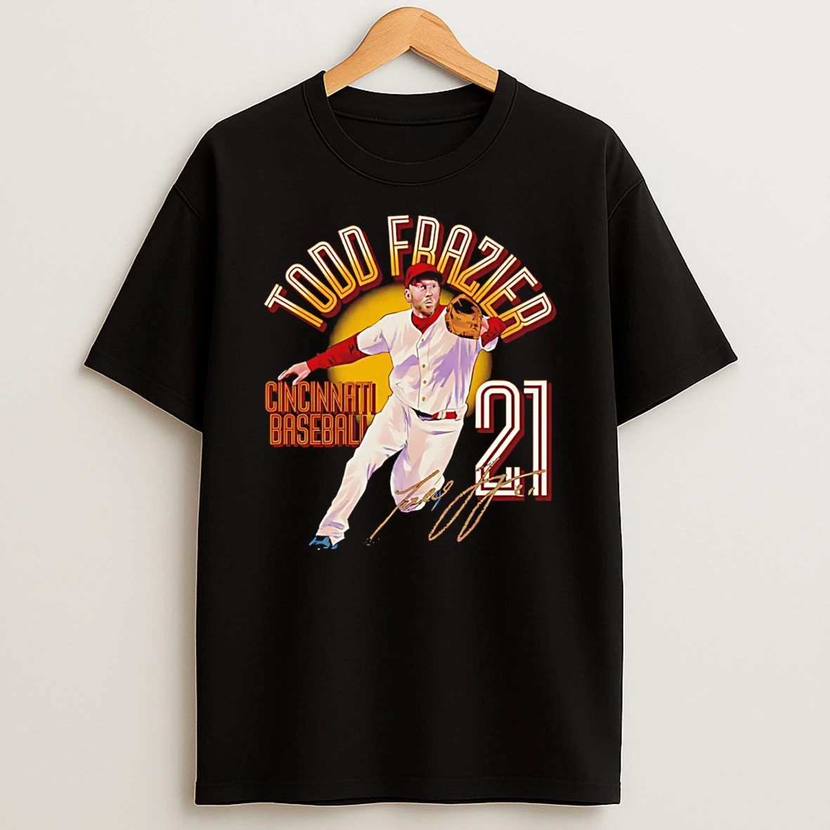 Todd Frazier Cincinnati Reds Name Arc Signature T Shirt