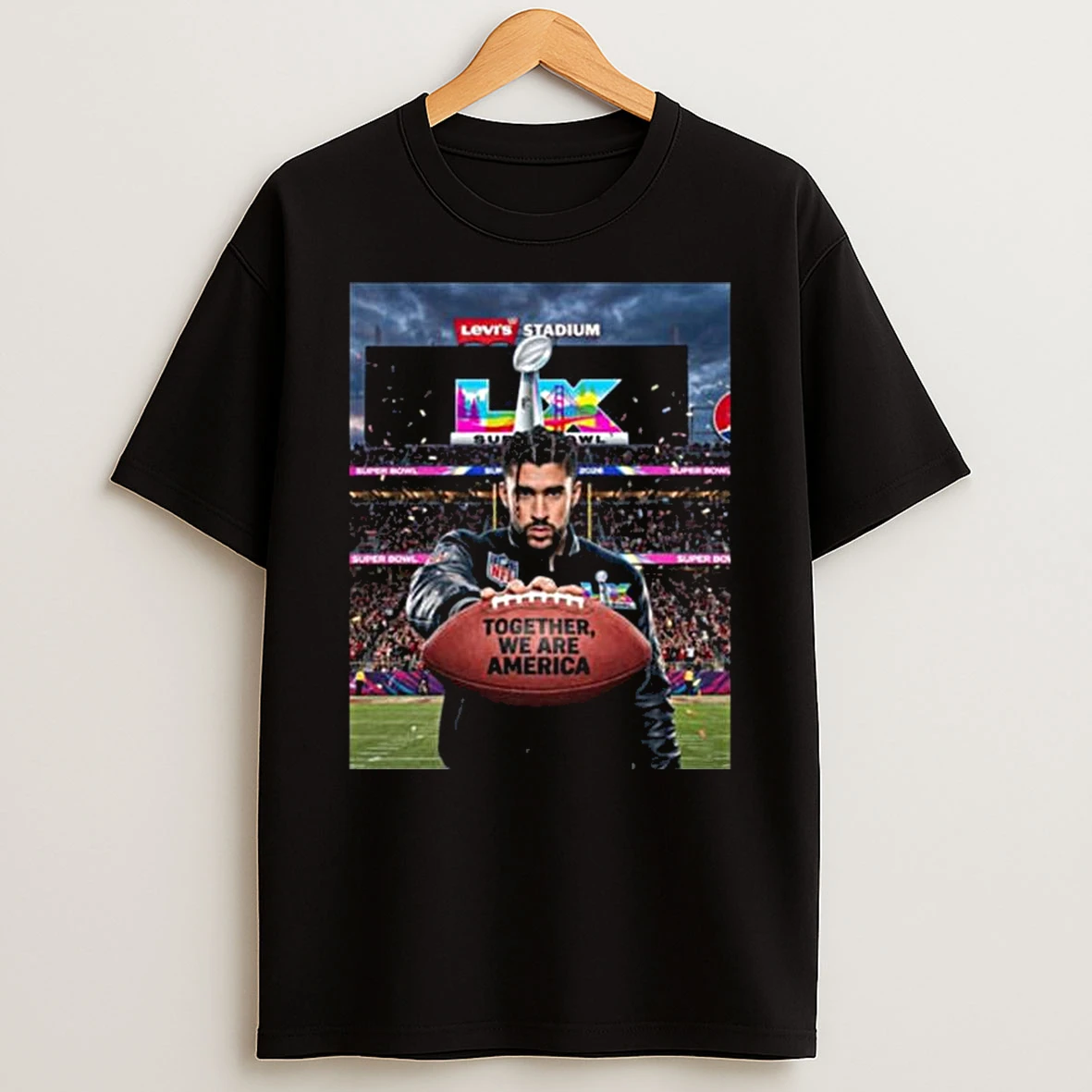Together We Are America Rugby Bad Bunny Nfl Super Bowl Lx Halftime Show Levis Stadium Santa Clara February 8 2026 T Shirt