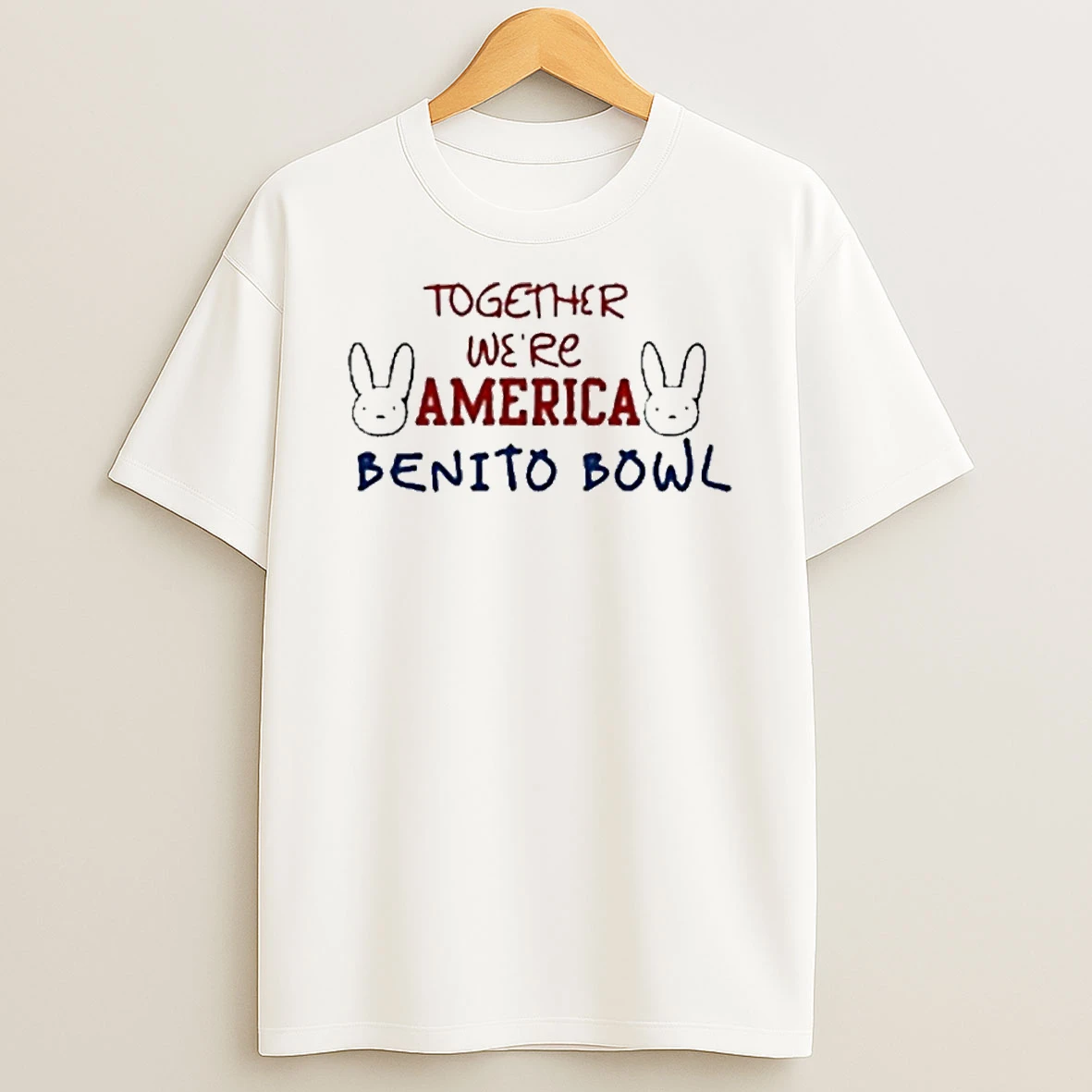 Together Were America Benito Bowl Bad Bunny Logo T Shirt