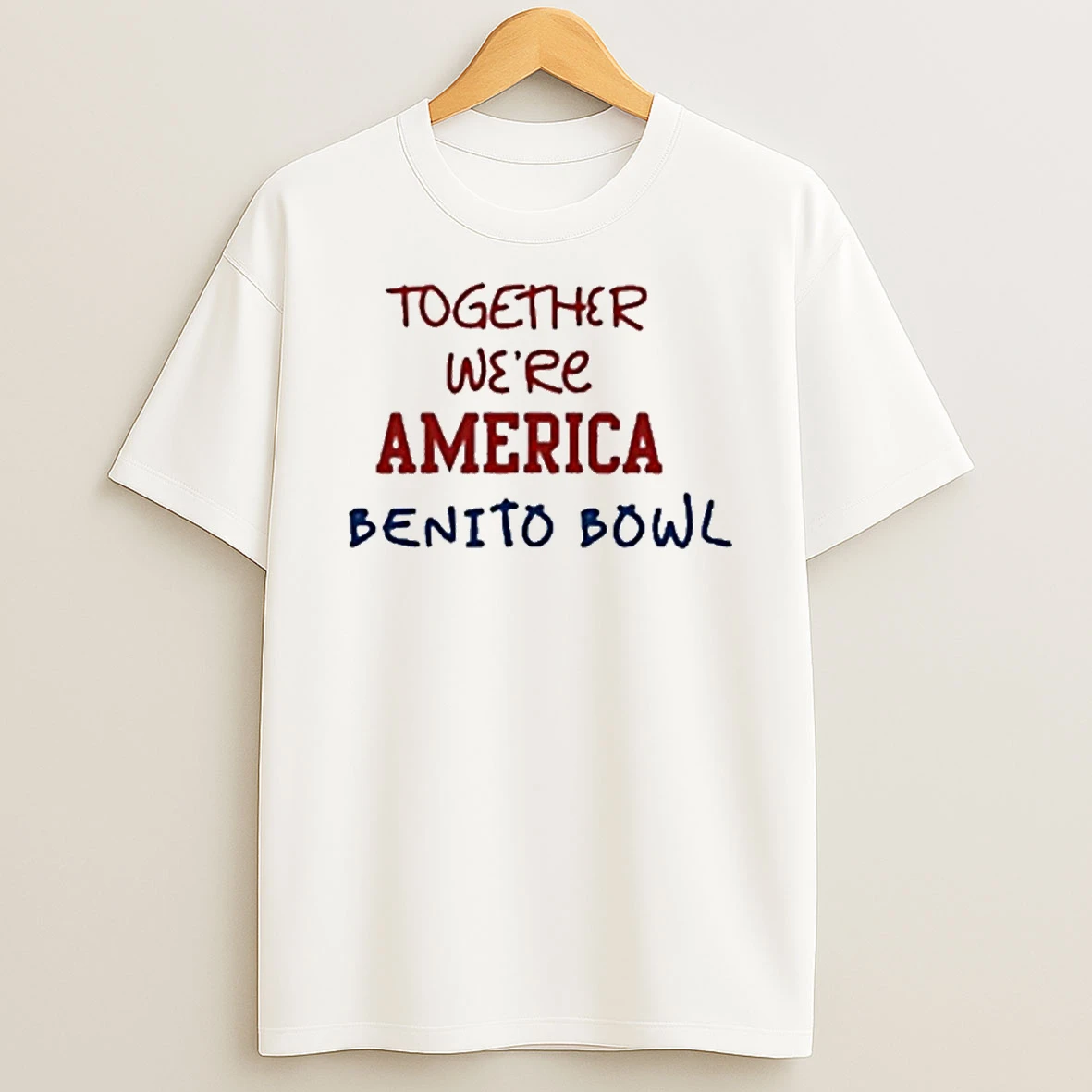 Together Were America Benito Bowl Red White Blue T Shirt