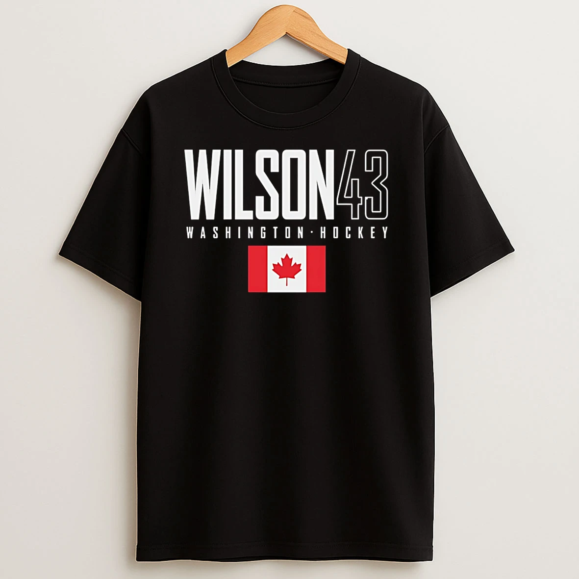 Tom Wilson Washington Canada Elite Number And Name T Shirt