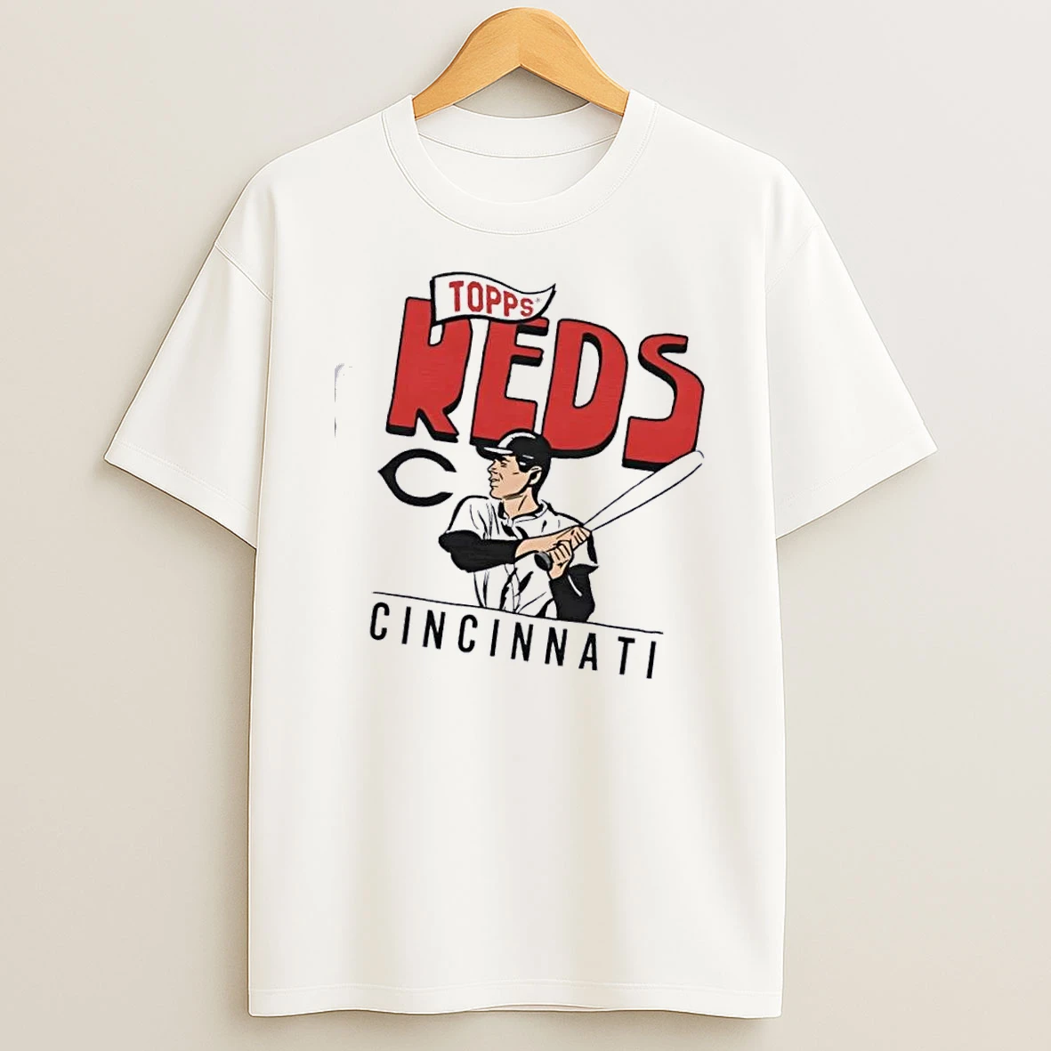 Topps Cincinnati Reds Raglan T Shirt