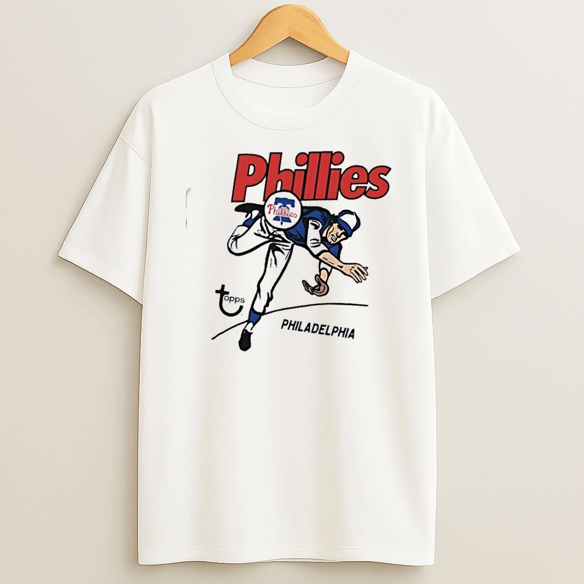 Topps Philadelphia Phillies Raglan T Shirt