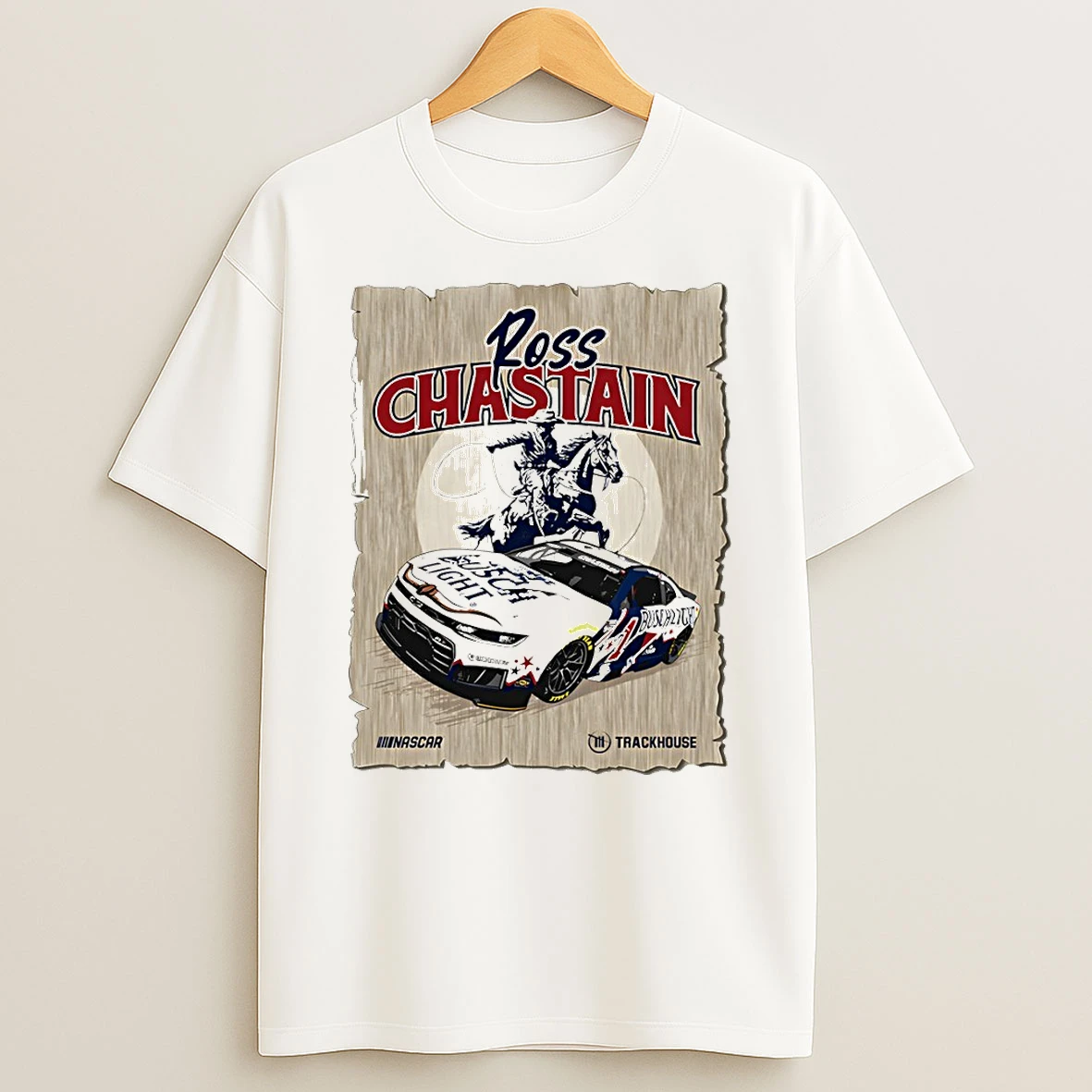Trackhouse Ross Chastain Busch Light Racing Nascar 2026 Art Vintage T Shirt