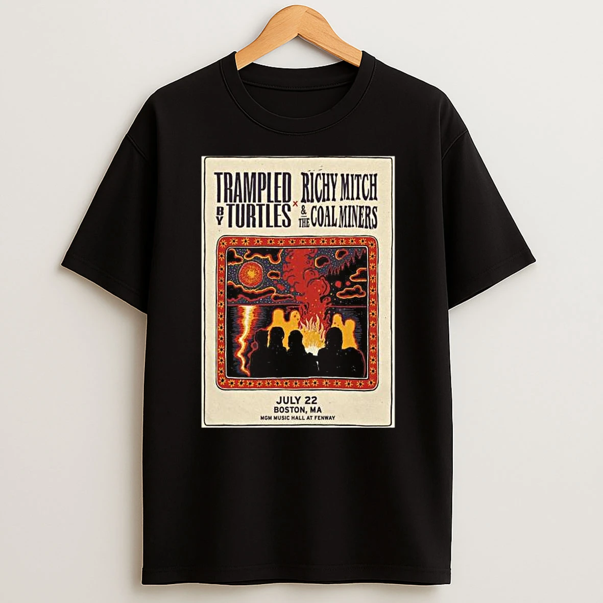 Trampled By Turtles July 22 2026 Mgm Music Hall At Fenway Boston Ma T Shirt