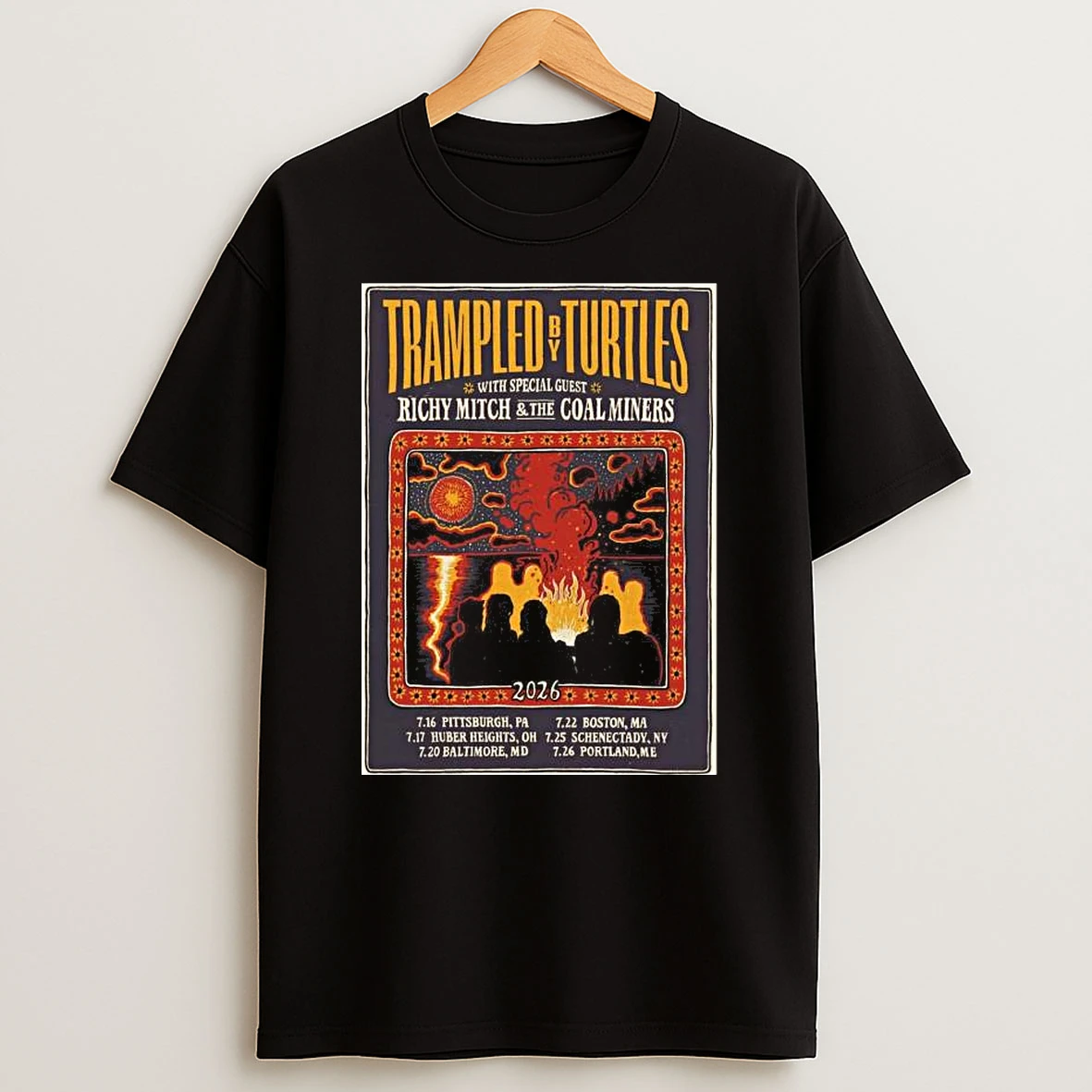 Trampled By Turtles Tour July 2026 T Shirt