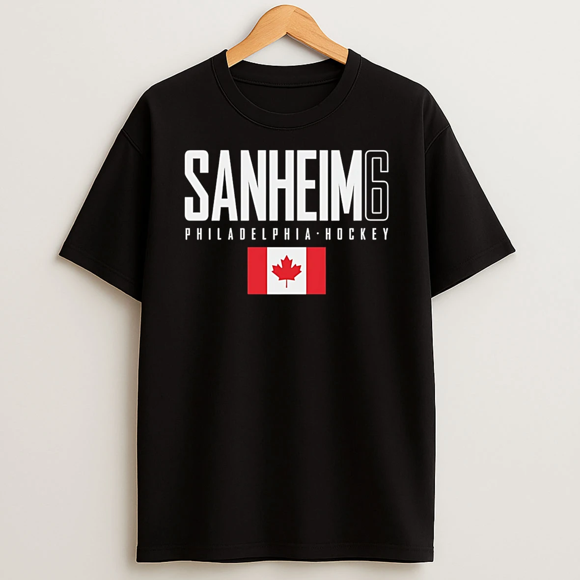 Travis Sanheim Philadelphia Canada Elite Number And Name T Shirt