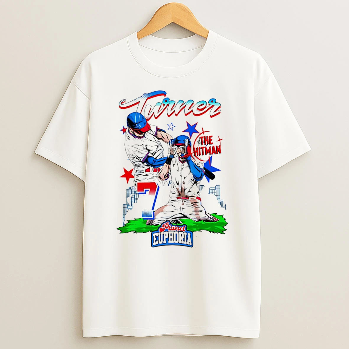 Trea Turner Philadelphia Phillies Hand Drawn Artwork T Shirt
