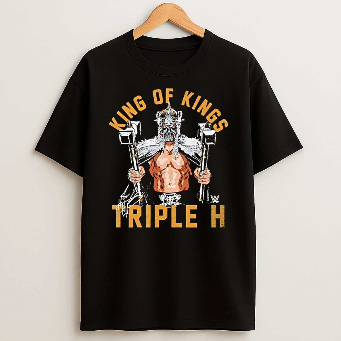 Triple H King Of Kings Pose Signature T Shirt