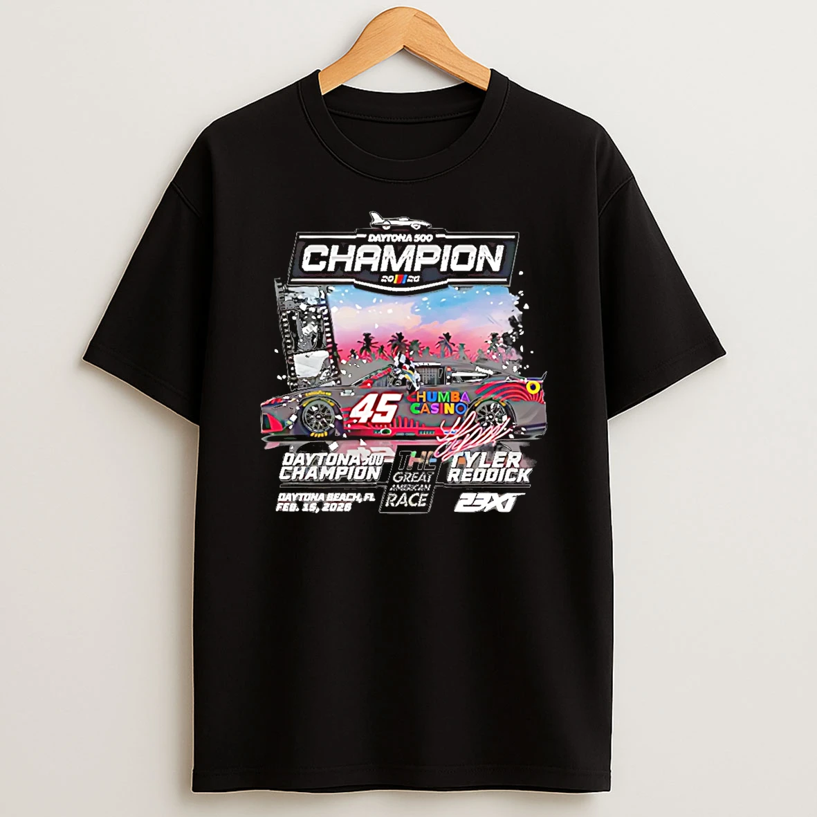 Tyler Reddick 2026 Daytona 500 Champion Signature T Shirt