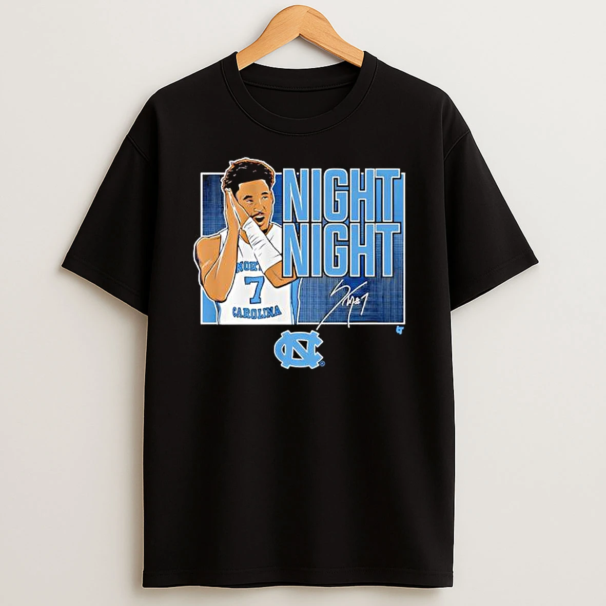 Unc Basketball Seth Trimble Said Night Night Signature T Shirt