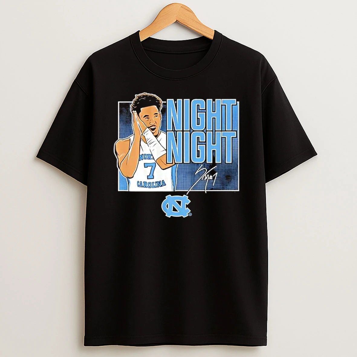 Unc Tar Heels Basketball Seth Trimble Said Night Night Signature T Shirt